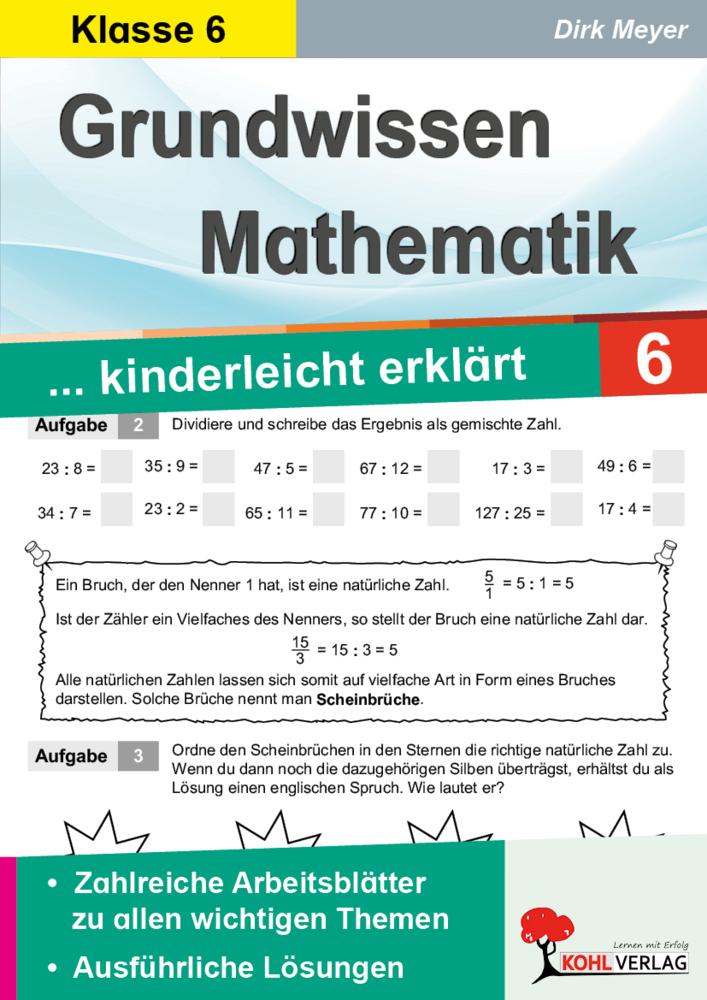 Grundwissen Mathematik 6. Schuljahr