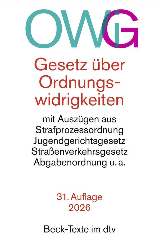 Gesetz über Ordnungswidrigkeiten. OWiG