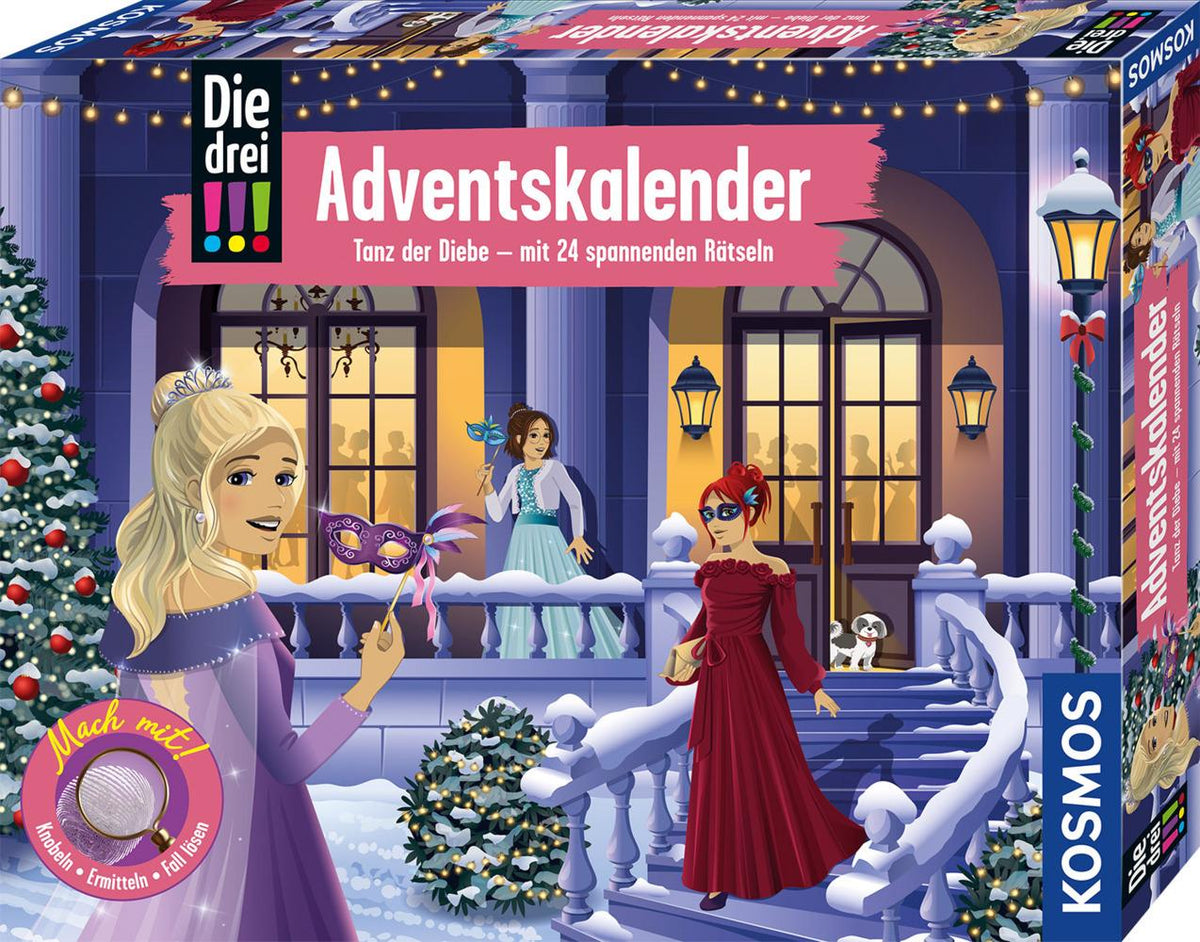 Die drei !!!-Adventskalender - Tanz der Diebe mit 24 spannenden Rätseln