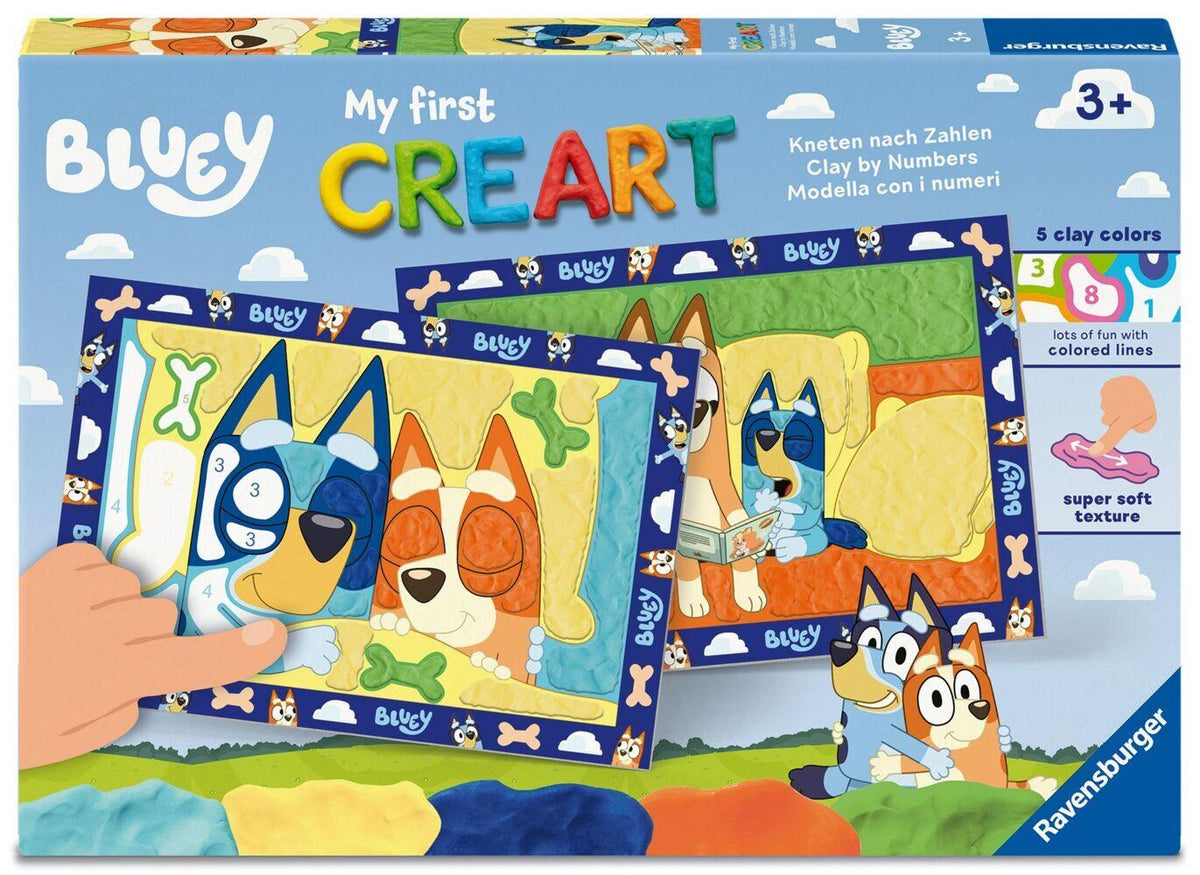 My First CreArt - Kneten nach Zahlen: Gute Nacht, Bluey!