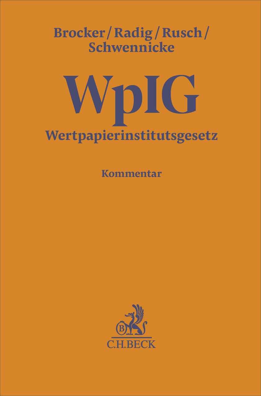 Wertpapierinstitutsgesetz (WpIG)