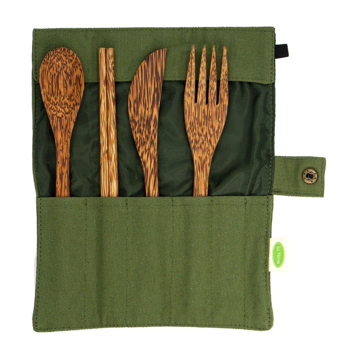 Kokosnuss-Besteck-Set - 4-teilig