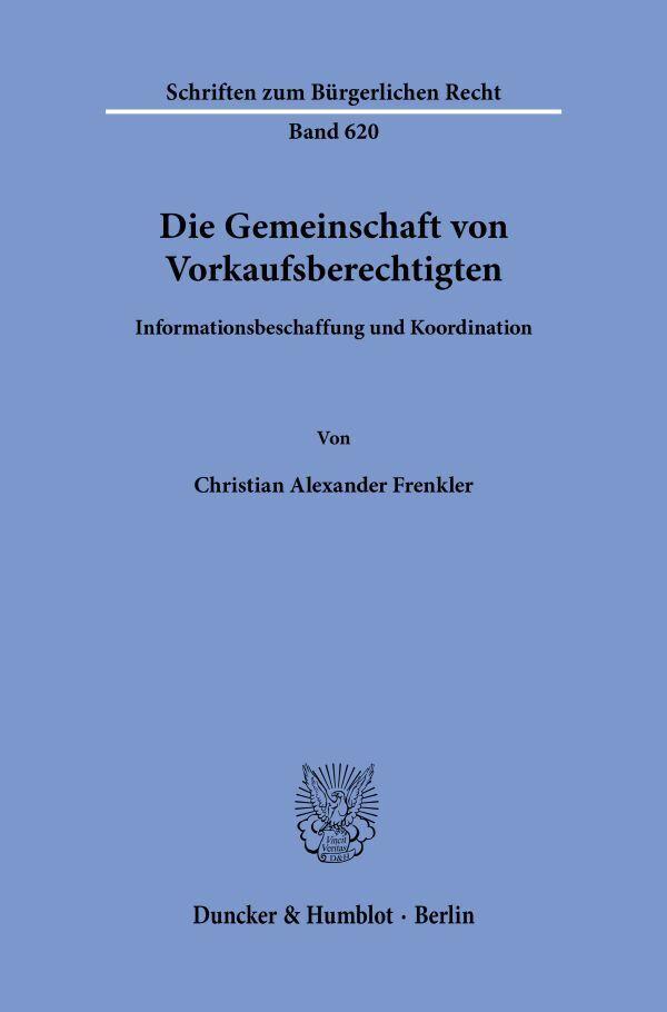 Die Gemeinschaft von Vorkaufsberechtigten
