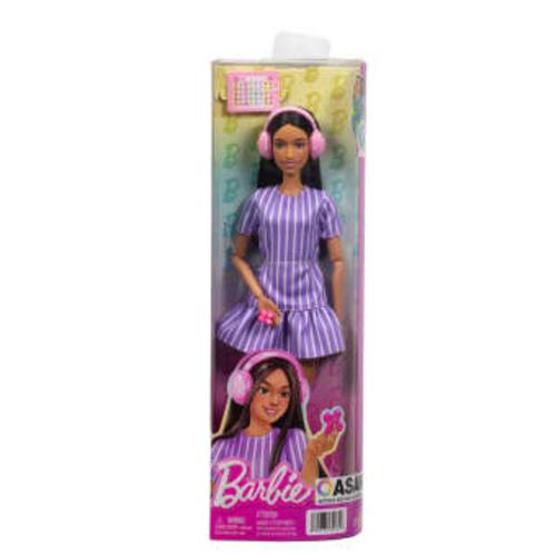 Barbie Fashionista mit lila Streifen