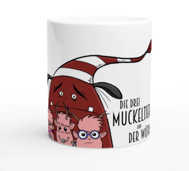 Tasse \"Die drei Muckeltiere & der Wüterix\"
