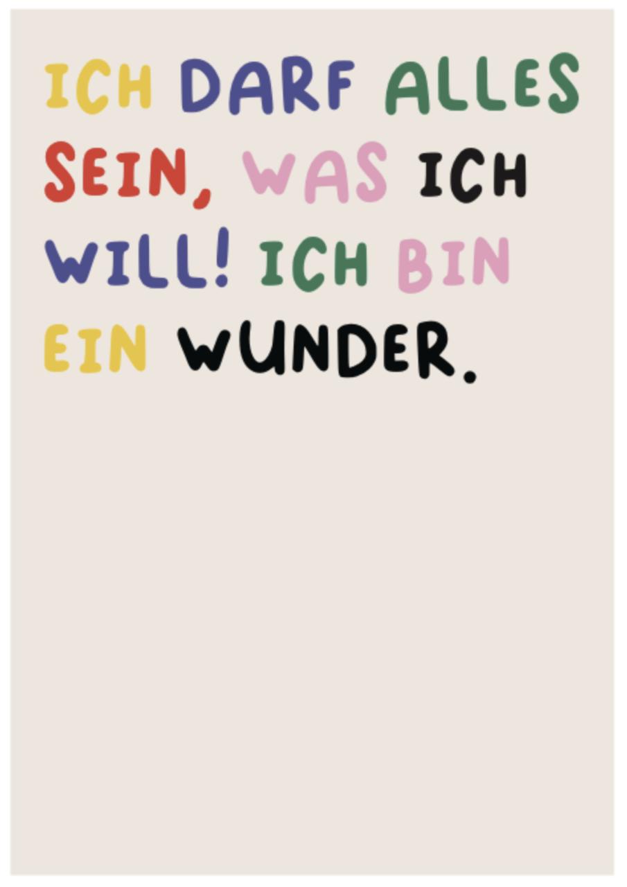 Poster Wunder 50x70