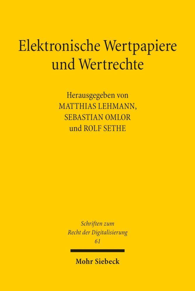 Elektronische Wertpapiere und Wertrechte
