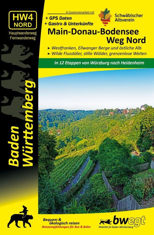 Main-Donau-Bodensee-Weg Nord HW4 Nord - Westfranken, Ellwanger Berge und östliche Schwäbische Alb: Wilde Flusstäler, stille Wälder grenzenlose Weiten