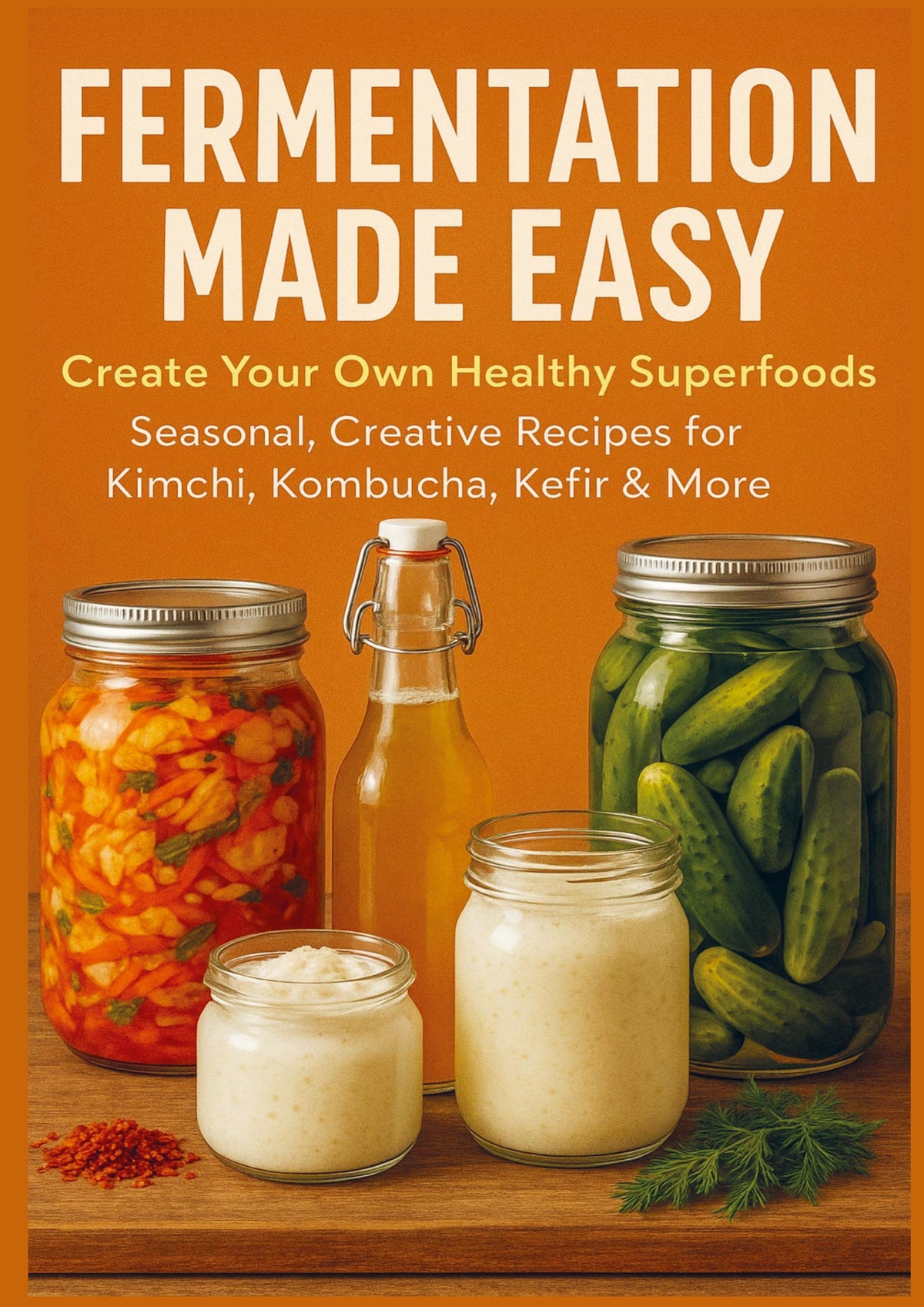 FERMENTATION MADE EASY  Create Your Own Healthy Superfoods: Seasonal, Creative Recipes for Kimchi, Kombucha, Kefir & More