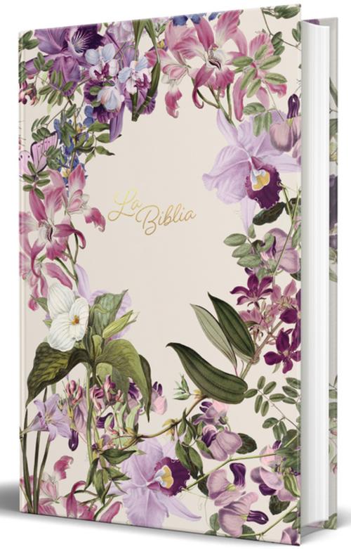 La Biblia Católica: Edición Letra Grande. Tapa Dura, Morada Con Flores / Catholic Bible: Large Print, Hard Cover, Purple with Flowers