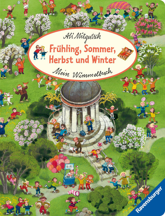 Mein Wimmelbuch: Frühling, Sommer, Herbst und Winter - Pappbilderbuch ab 2 Jahren, Bilderb