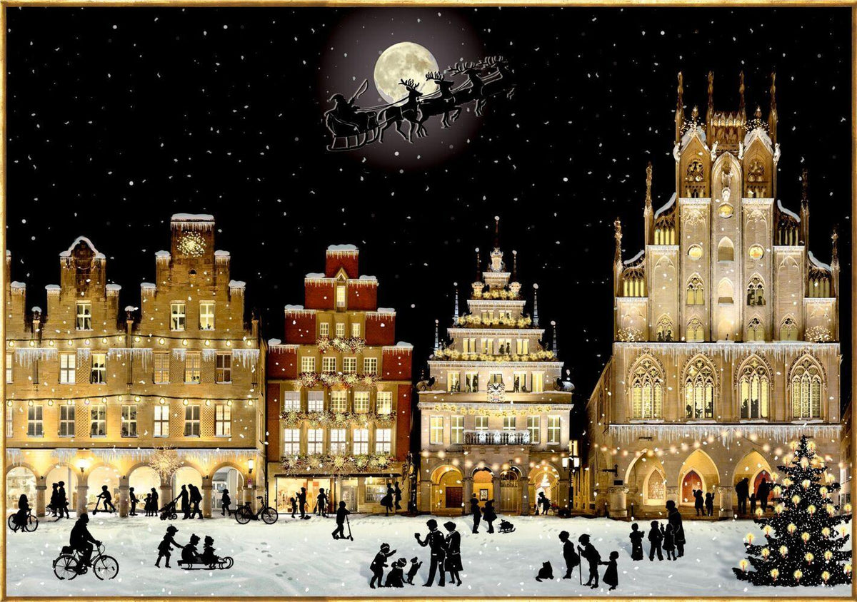 Nostalgisches Stadtpanorama