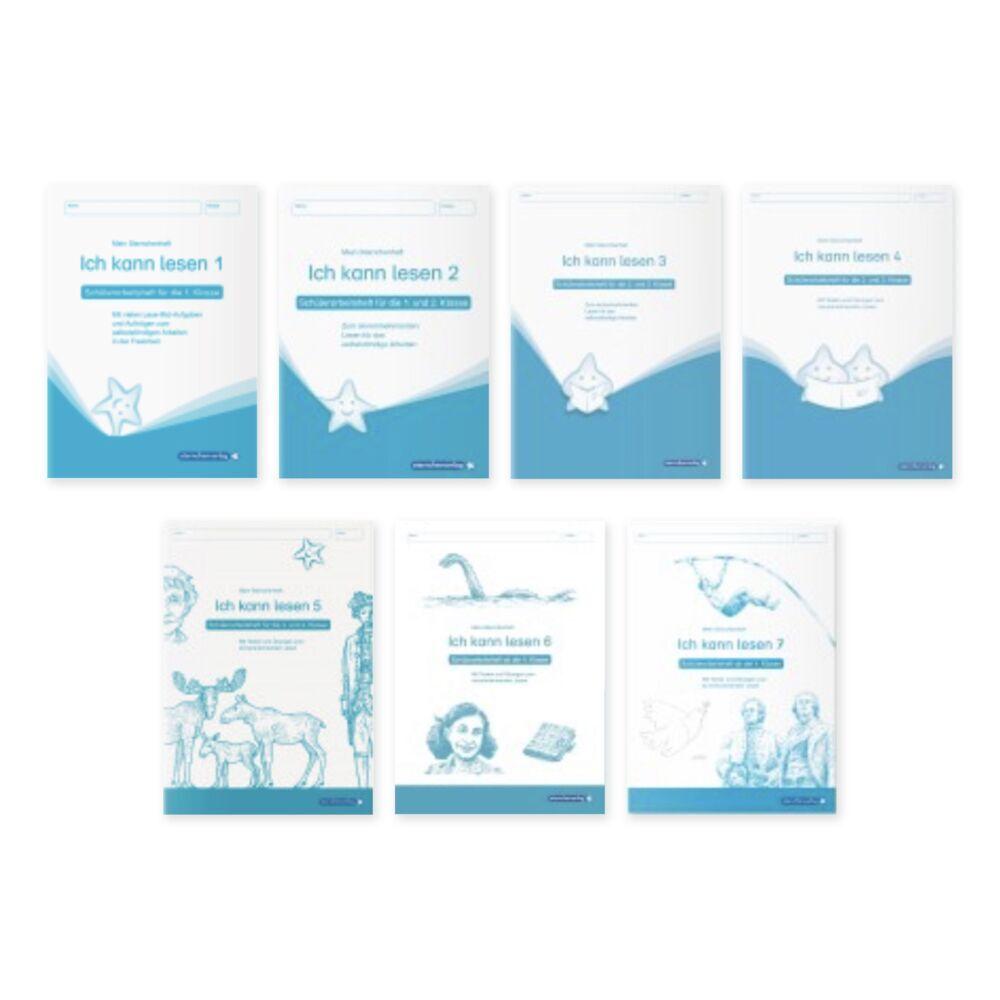 Ich kann lesen 1-7 im Set - 7 Schülerarbeitshefte Klasse 1-5