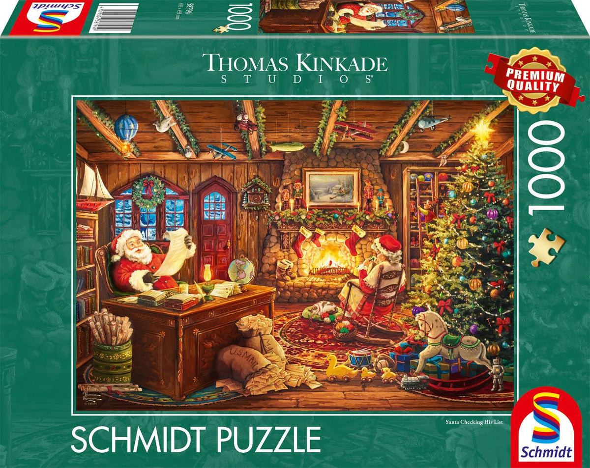 Santa prüft die Wunschliste