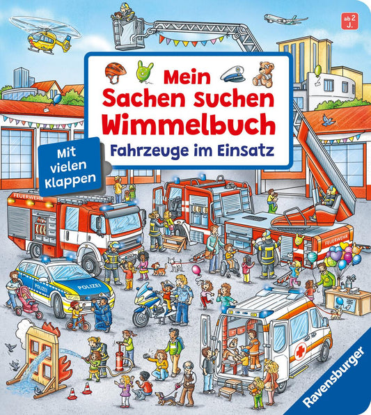 Mein Sachen suchen Wimmelbuch: Fahrzeuge im Einsatz