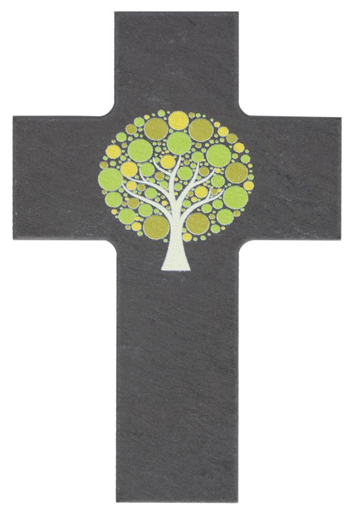 Schieferkreuz - Lebensbaum