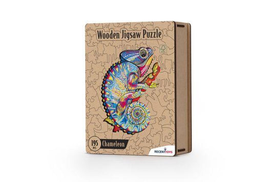 Wooden Puzzle Chameleon