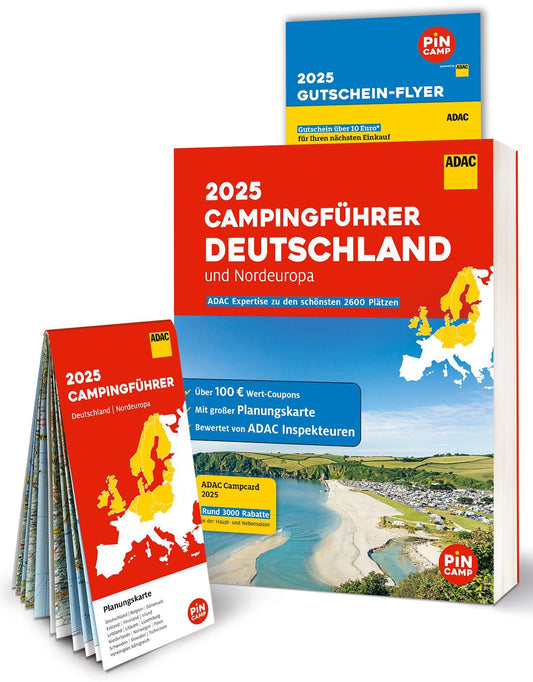 ADAC Campingführer Deutschland/Nordeuropa 2025: Mit ADAC Campcard und Planungskarten