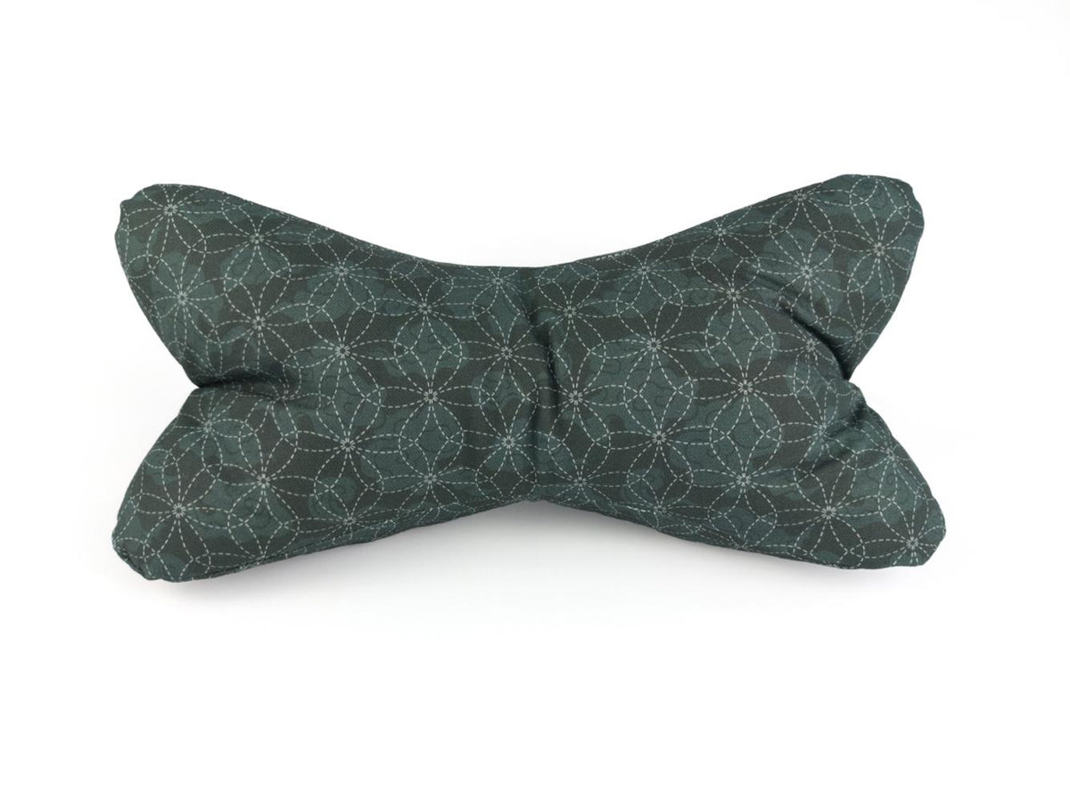 Leseknochen - Sashiko-Muster schwarzgrün