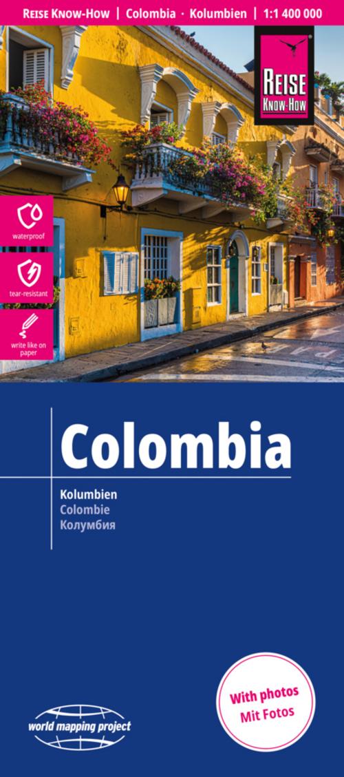 Reise Know-How Landkarte Kolumbien / Colombia (1:1.400.000)
