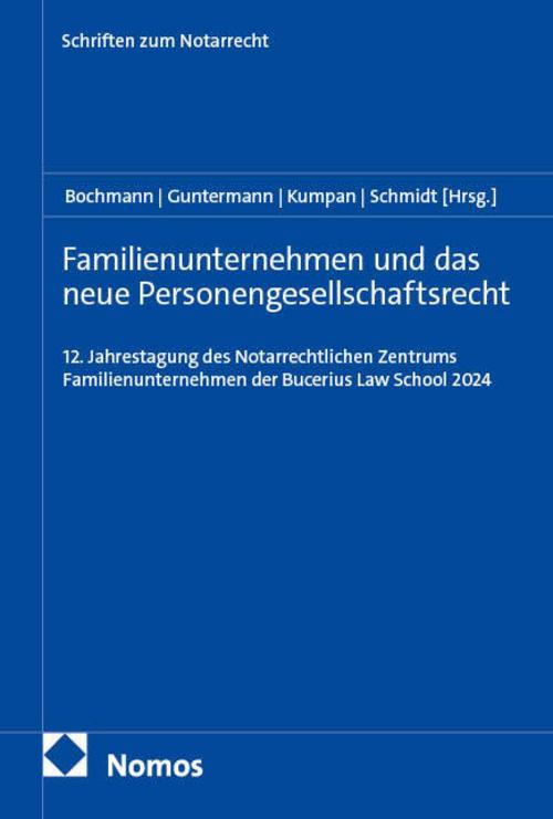 Familienunternehmen und das neue Personengesellschaftsrecht