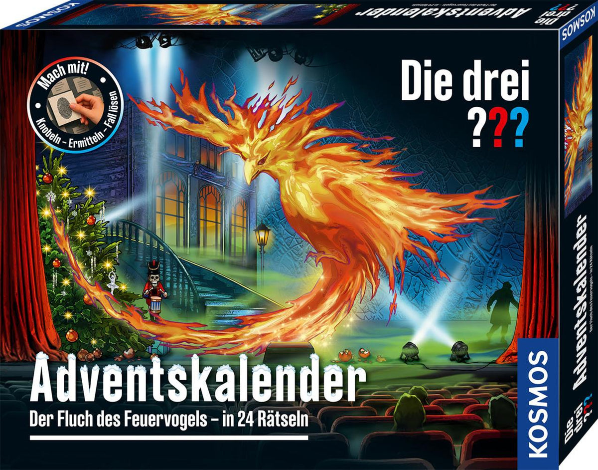 Die drei ???-Adventskalender - Der Fluch des Feuervogels in 24 Rätseln