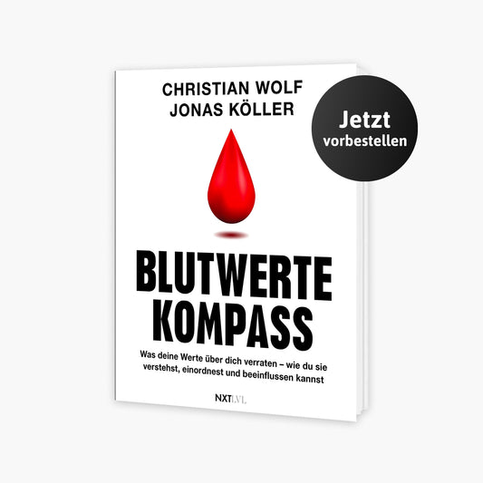 Blutwerte-Kompass: Was deine Werte über dich verraten – wie du sie verstehst, einordnest und beeinflussen kannst - von Cholesterin, über Eisenmangel, bis hin zu Herzinfarkt und Schlaganfall.