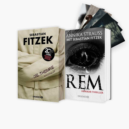 Die Therapie (Farbschnitt-Edition) und REM von Annika Strauss und Sebastian Fitzek - Thriller Neuerscheinung auf Buchserien.de