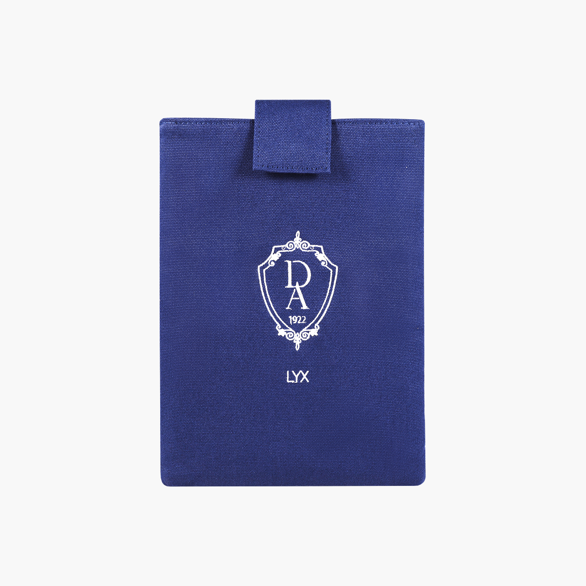 Buchhülle zur Dunbridge Academy-Reihe mit Logo-Motiv in Blau bei Buchserien.de