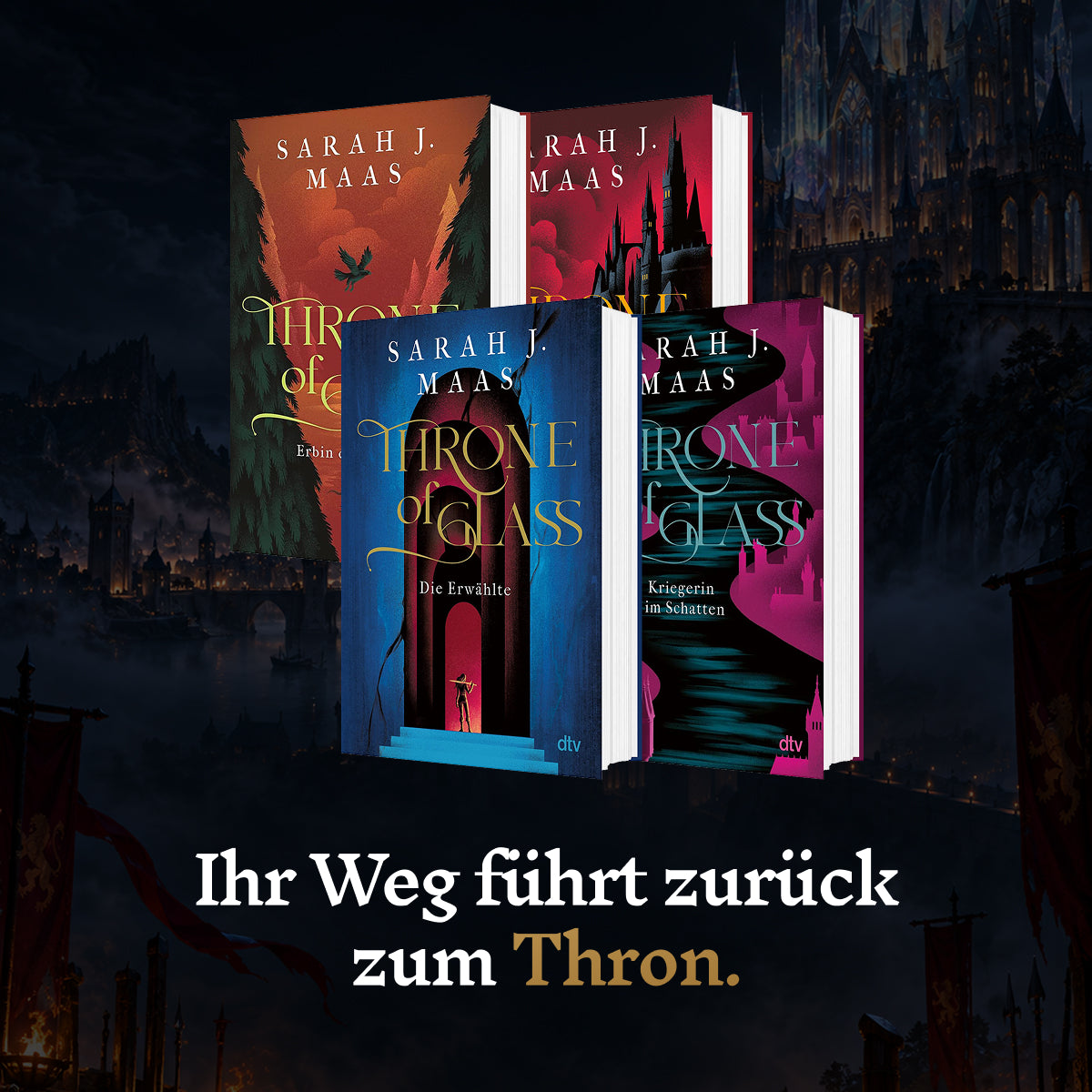 Die Throne of Glass Reihe Band 1-7 in der Neuausgabe + 1 exklusives Postkartenset – 2 [who:122]
