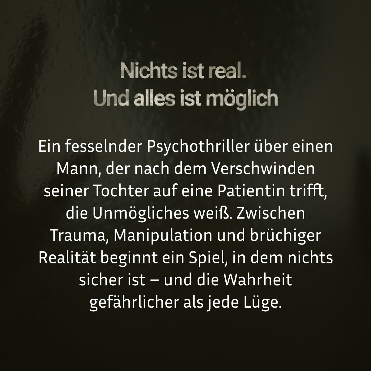 Handlung von Die Therapie von Sebastian Fitzek über einen Vater der nach dem Verschwinden seiner Tochter die Wahrheit sucht