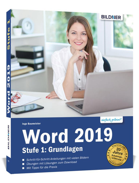 Buchcover: Word 2019 - Stufe 1: Grundlagen