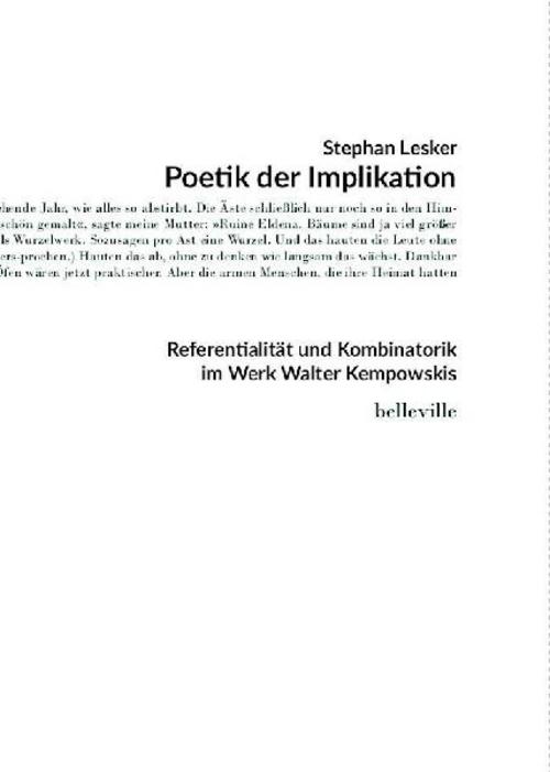 Poetik der Implikation