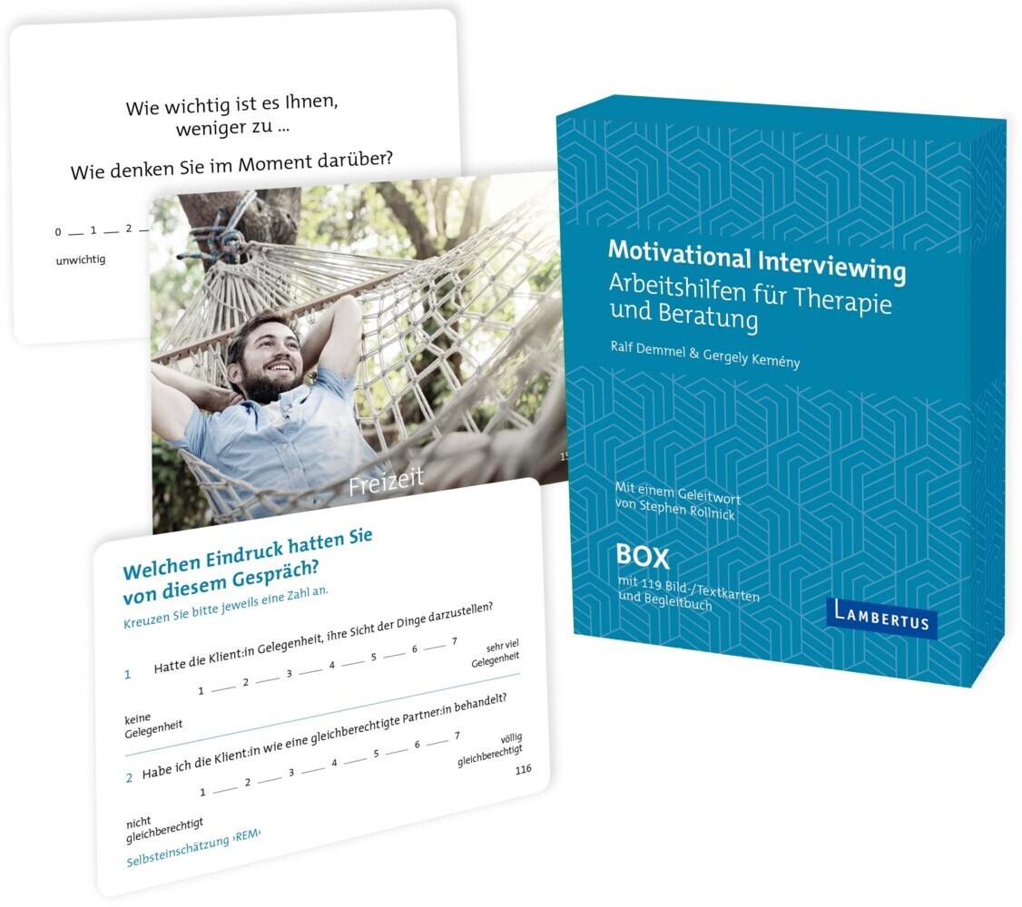 Buchcover: Motivational Interviewing Box mit Fragekarten