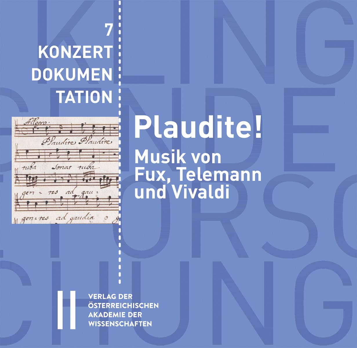 Plaudite! Musik von Fux, Telemann und Vivaldi,1 Audio-CD