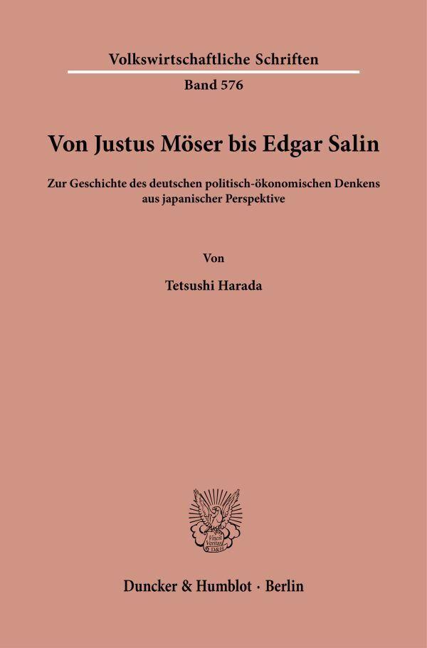 Von Justus Möser bis Edgar Salin