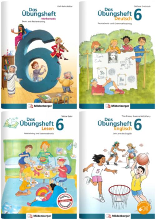 Sicher ins 7. Schuljahr - Paket: Rechnen - Schreiben - Lesen - Grammatik - Englisch, bestehend aus den Einzeltiteln: 6504-541, 6401-70, 6401-72, 1904-41