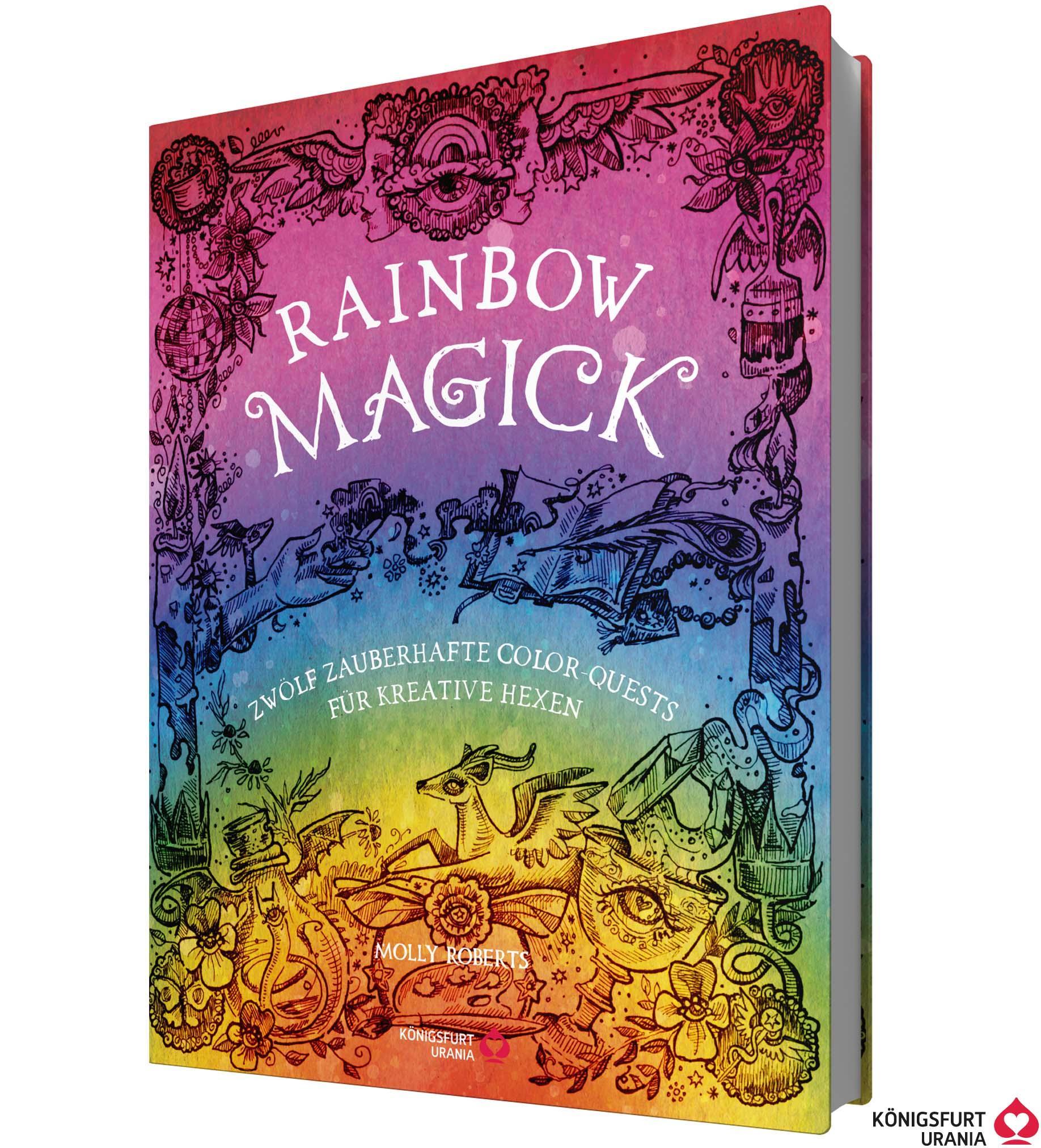 Buchcover: Rainbow Magick - 12 zauberhafte Color-Quests für kreative Hexen