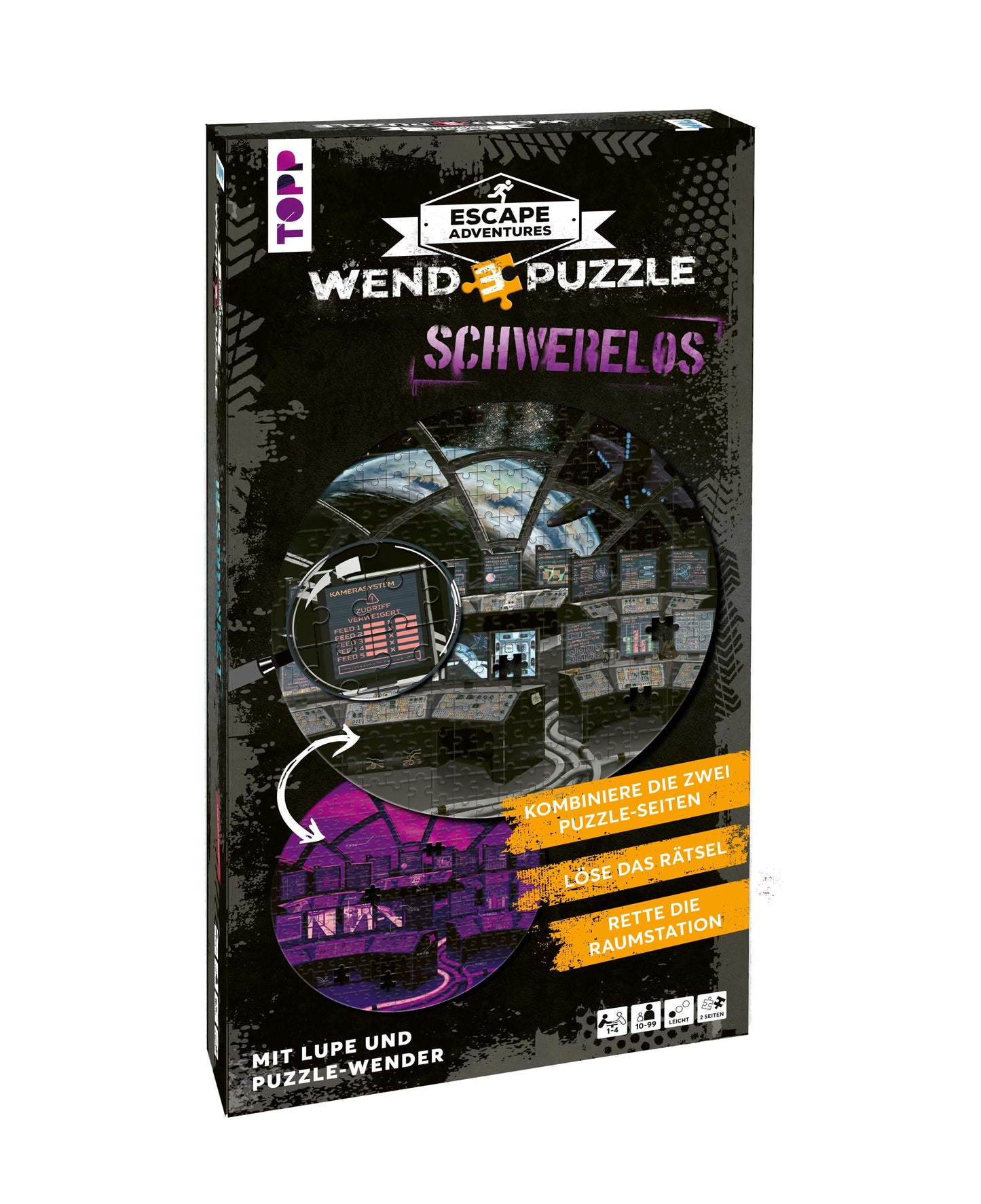 TOPP Escape Adventures - Wendepuzzle: Schwerelos - 280 Teile
