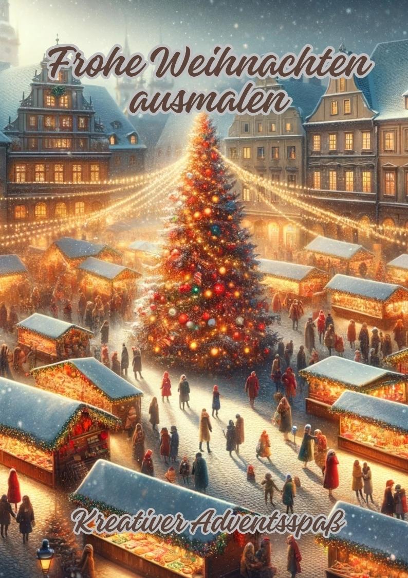 Buchcover: Frohe Weihnachten ausmalen