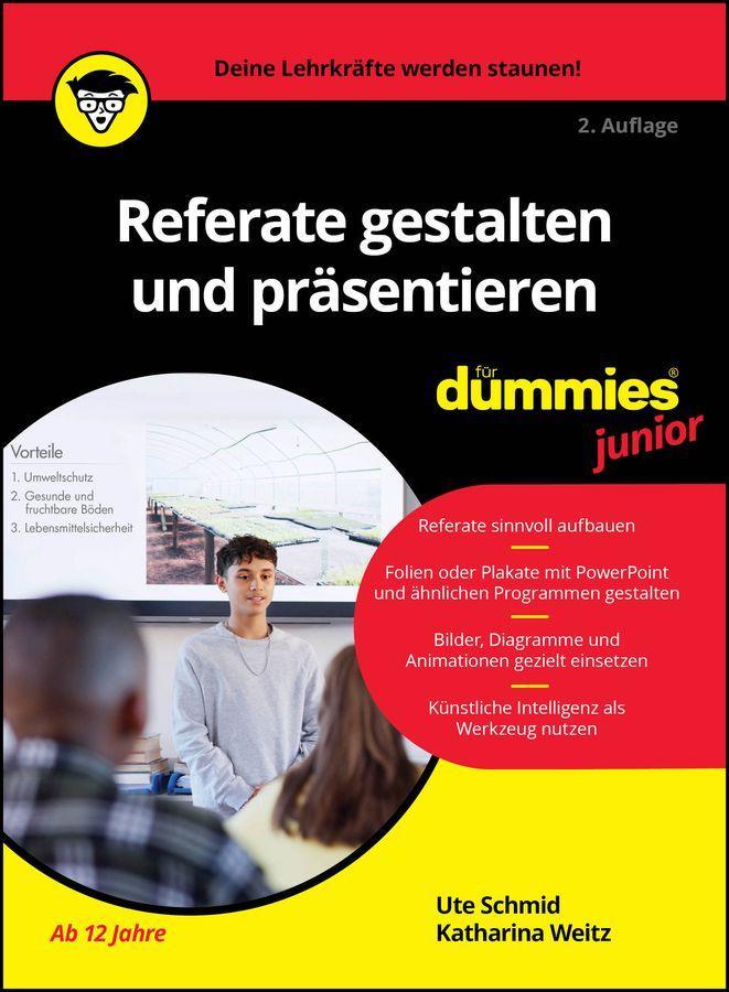 Buchcover: Referate gestalten und präsentieren für Dummies Junior