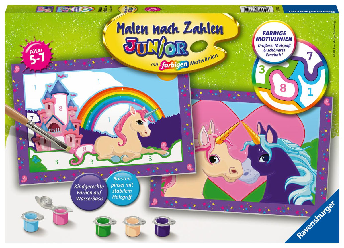 Buchcover: Malen nach Zahlen CreArt Junior - Bunte Einhornwelt