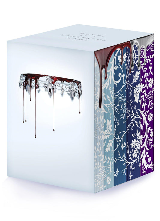 Red Queen 10th Anniversary Deluxe 5-book Box Set with stenciled edges