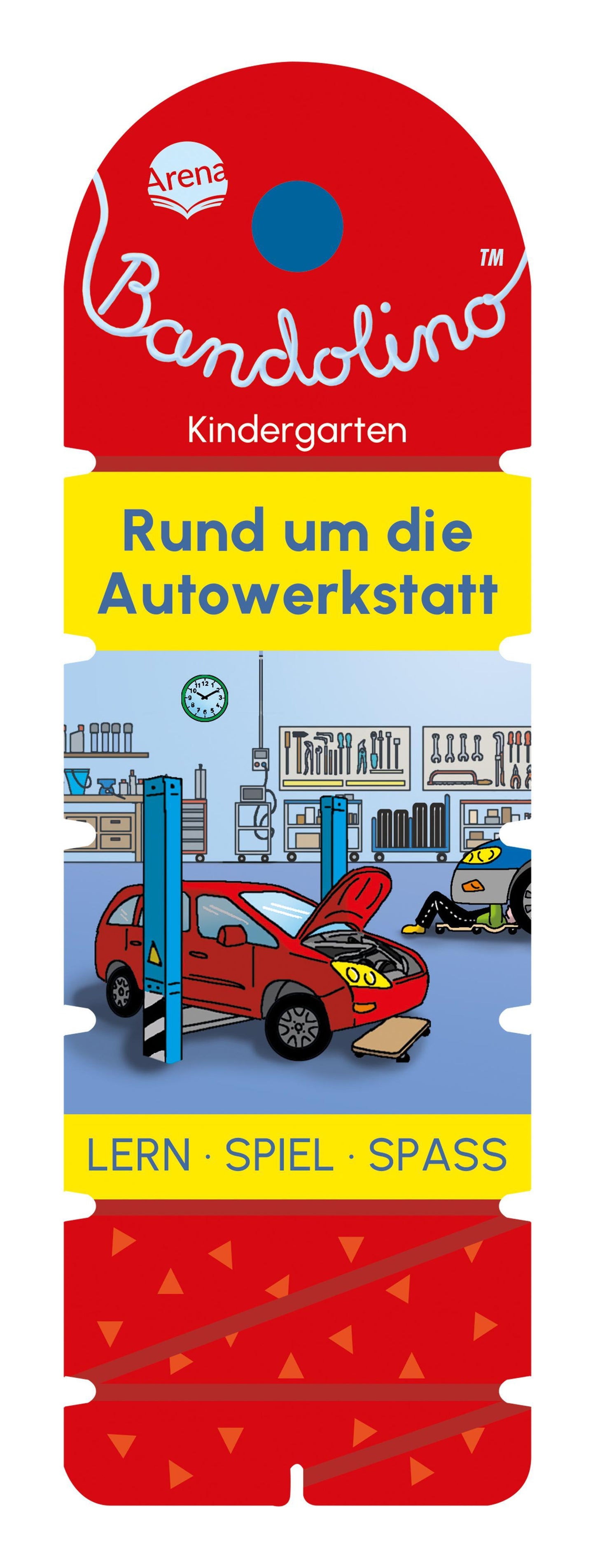 Bandolino. Rund um die Autowerkstatt: Lernspiel mit Lösungskontrolle für Kinder ab 4 Jahren