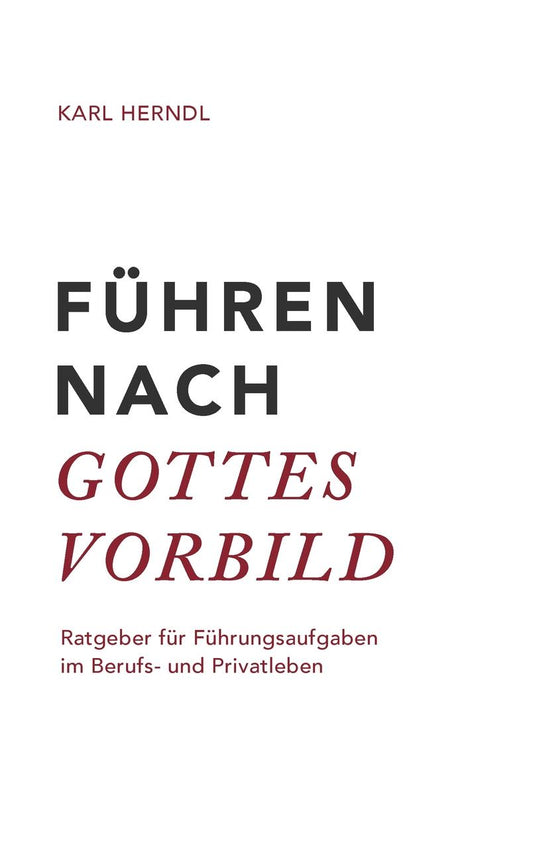 Buchcover: Führen nach Gottes Vorbild