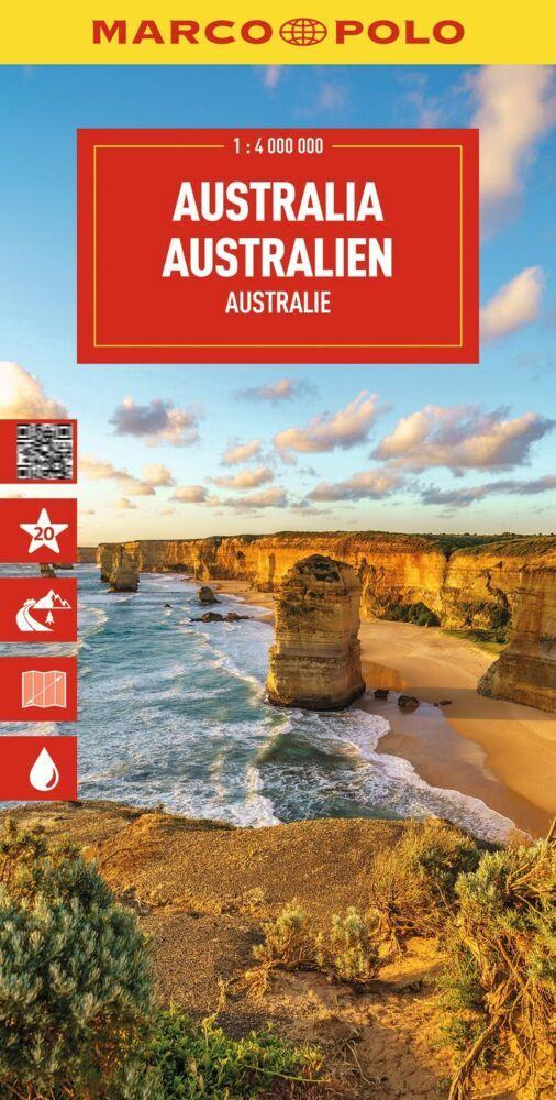 MARCO POLO Reisekarte Australien 1:4 Mio.