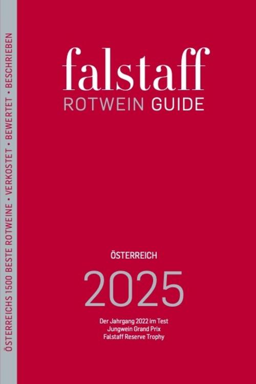 Buchcover: Falstaff Rotwein Guide Österreich 2025