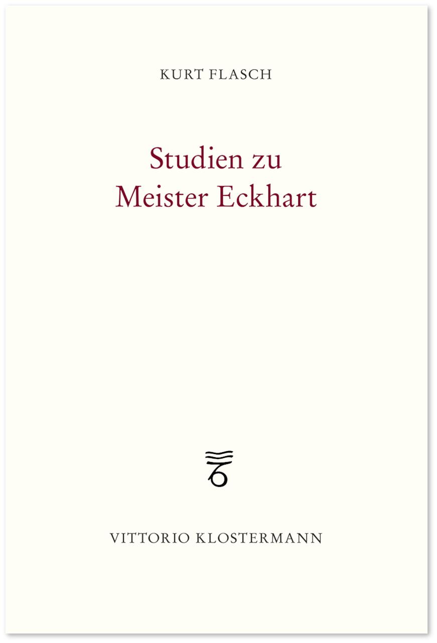 Buchcover: Studien zu Meister Eckhart