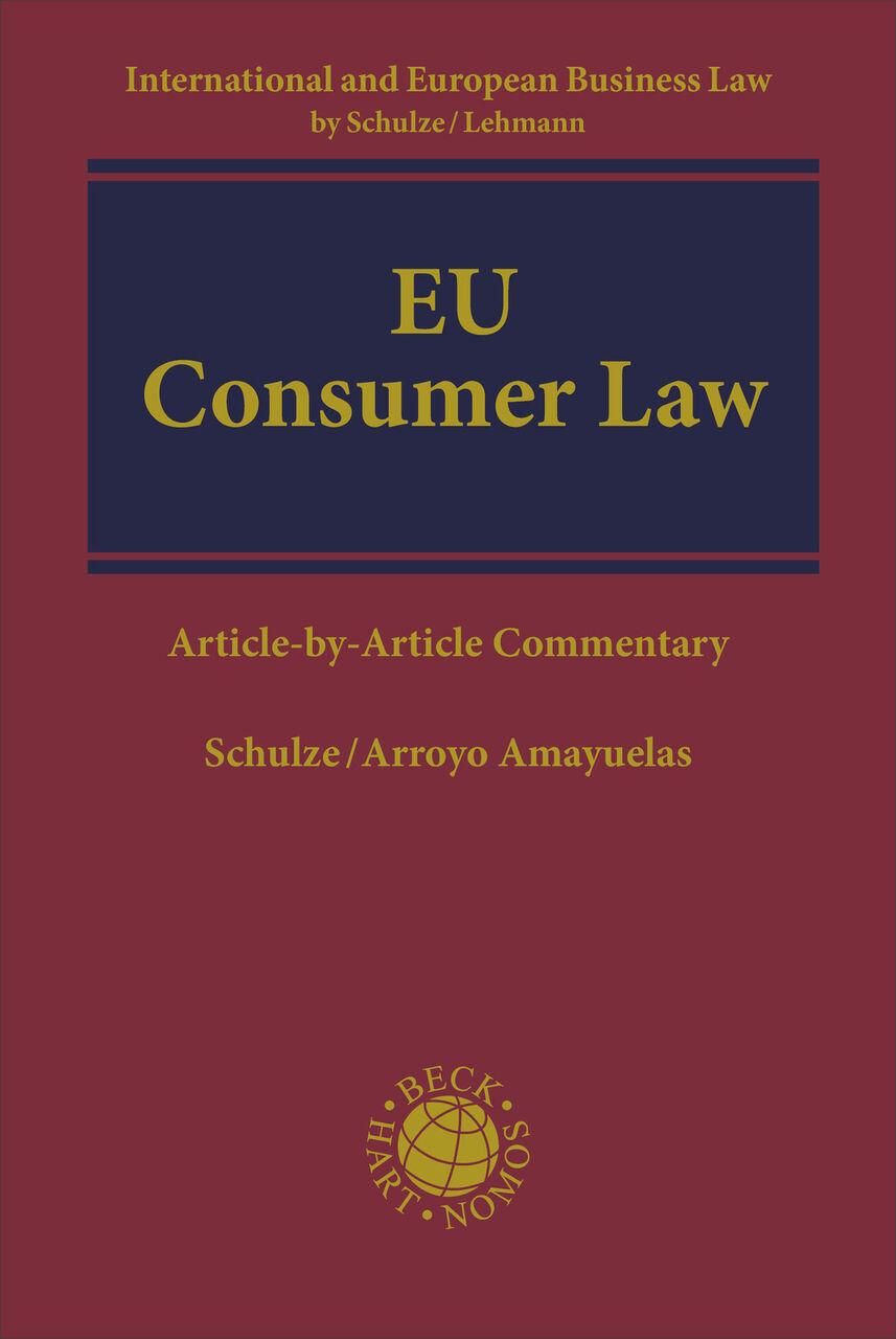 Buchcover: EU Consumer Law