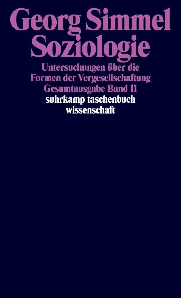 Buchcover: Soziologie - Untersuchungen über die Formen der Vergesellschaftung